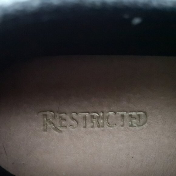 Restricted Ladies Size 9 Slip On Grey with Metal Detail Sneakers - Picture 3 of 4